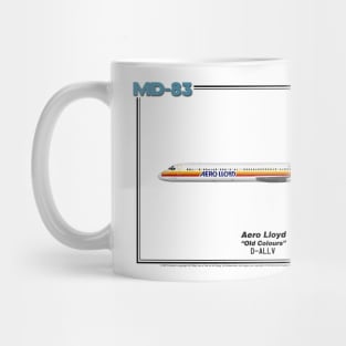 McDonnell Douglas MD-83 - Aero Lloyd "Old Colours" (Art Print) Mug